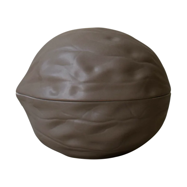 Walnut bowl with lid - Dust - DBKD