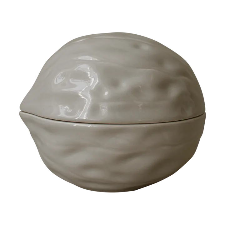 Walnut bowl with lid - Shiny mole - DBKD