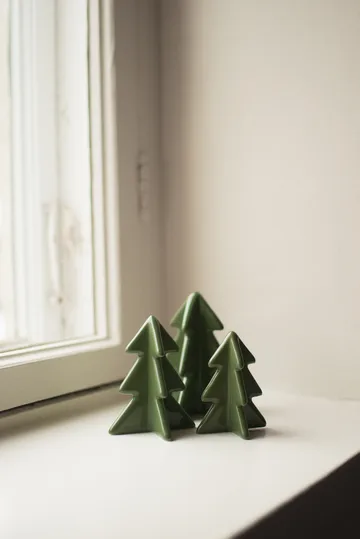 Winter tree decoration - Green, 7 cm - DBKD