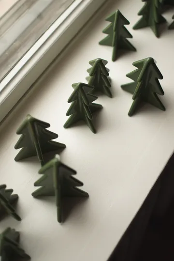 Winter tree decoration - Green, 7 cm - DBKD