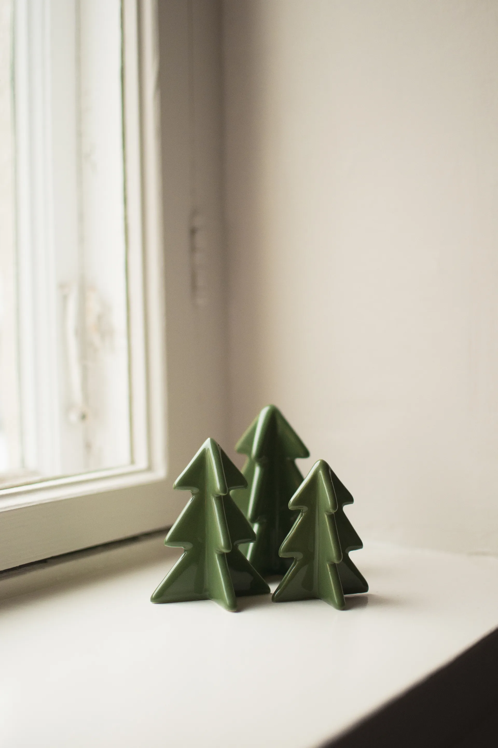 Winter tree decoration, Green, 8 cm DBKD