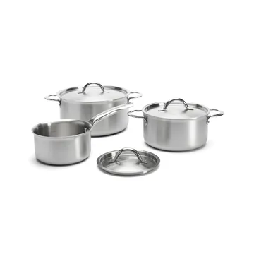de Buyer Alchimy pot set with lid 6 pieces - Stainless steel - De Buyer