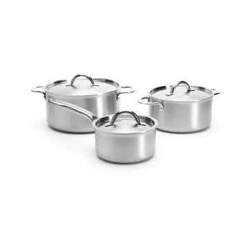 de Buyer Alchimy pot set with lid 6 pieces - Stainless steel - De Buyer