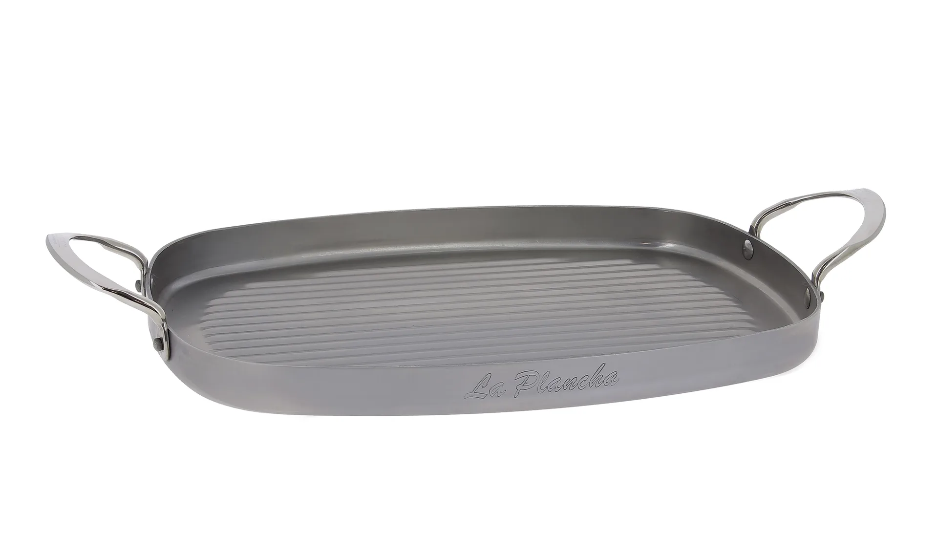 Mineral B grill iron 2 handles, 38x26 cm De Buyer