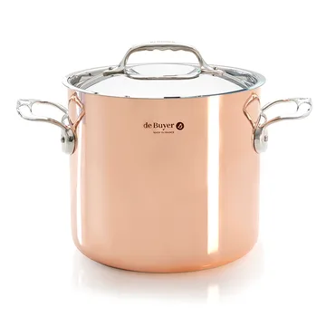 Prima Matera high casserole with lid induction - 20 cm - De Buyer