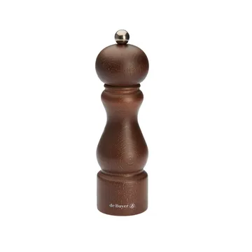 Rumba salt and pepper mill ceramic 18 cm - Dark brown - De Buyer