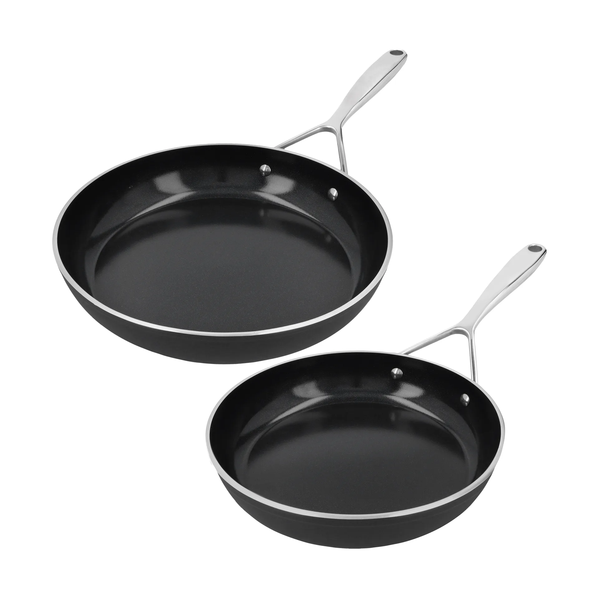 Alu Plus 3 Ceraforce frying pan set ceramic 3-ply, 2 pieces Demeyere