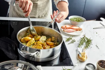Atlantis 7 sauté pan with lid stainless steel - Ø28 cm - Demeyere
