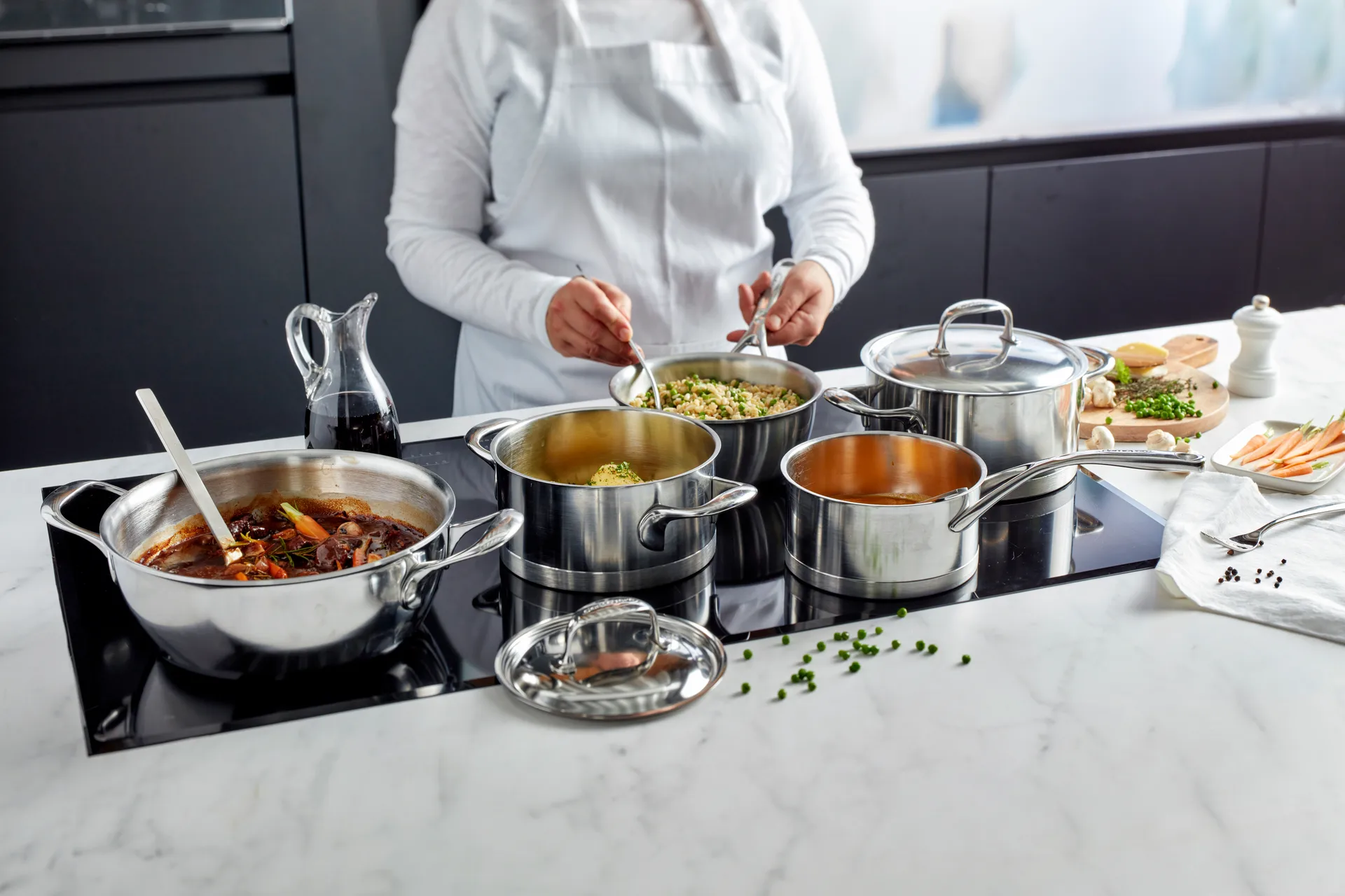 Demeyere Atlantis 7 pot low stainless steel, 8.4 L Demeyere