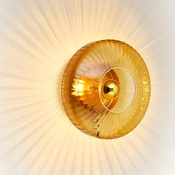 New Wave Optic wall lamp XL - Amber - Design By Us