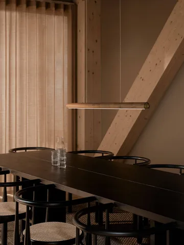 Akeno ceiling lamp - Brown, 115 cm - Design For The People