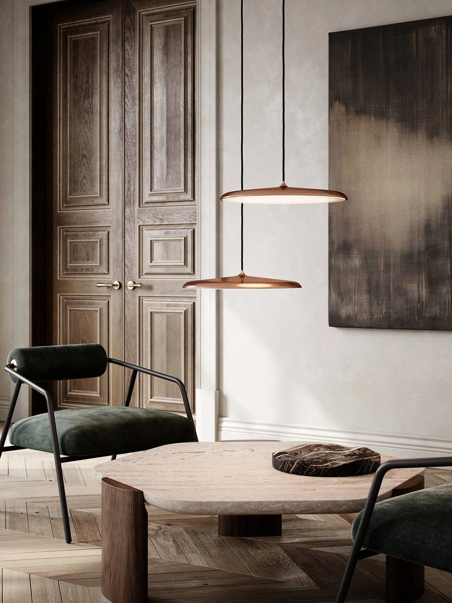 Artist pendant lamp Ø40 cm, Copper Design For The People