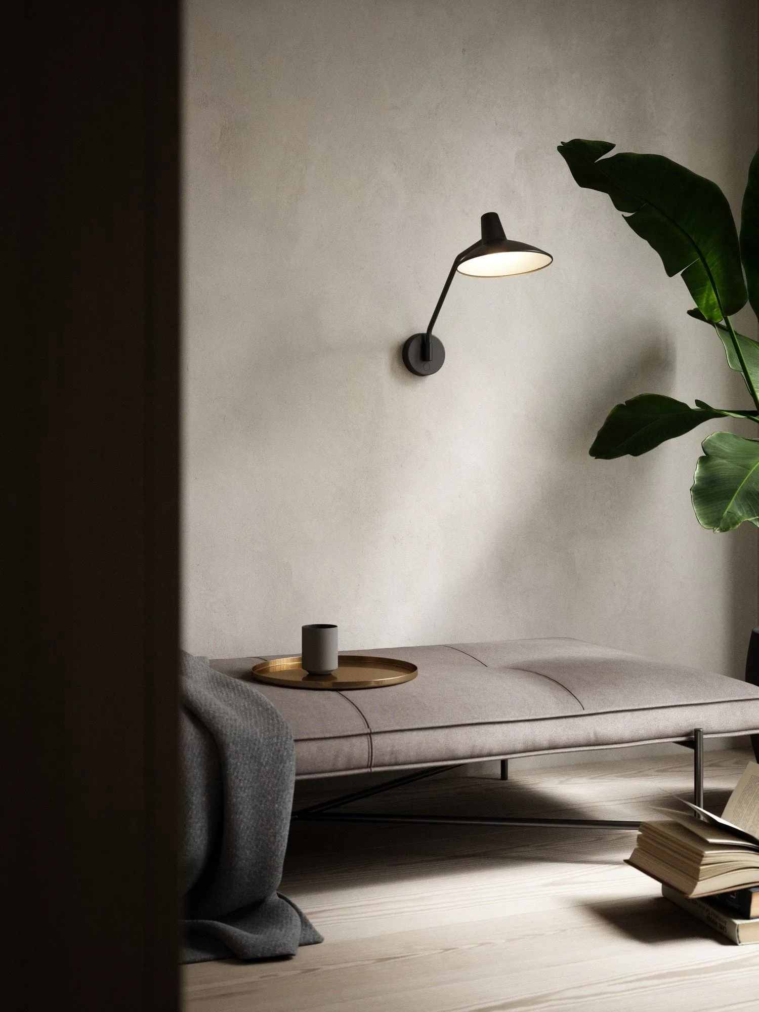 Darci Wall Lamp 36.5 cm, Black Design For The People