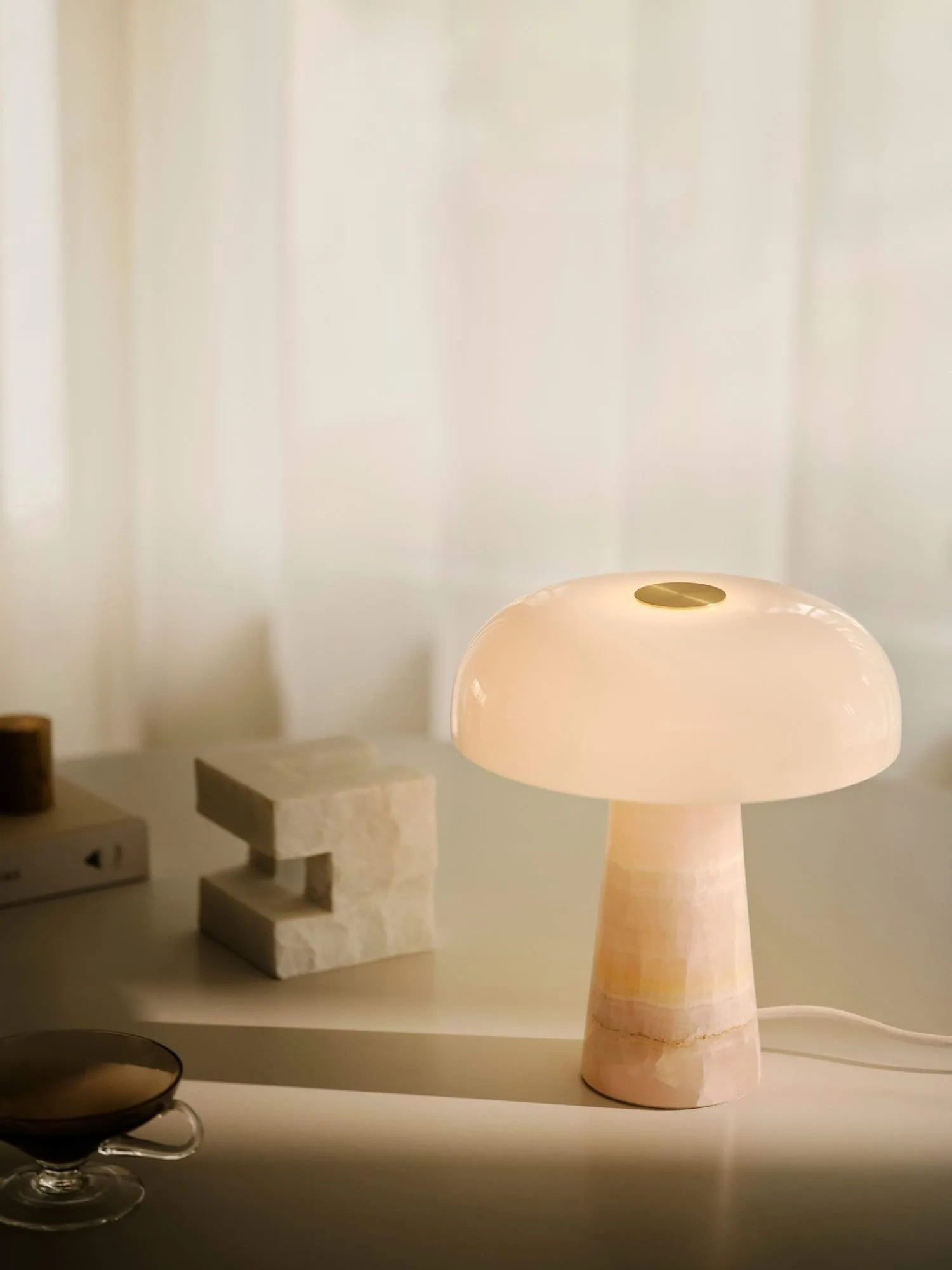 Glossy table lamp, Pink, mini, 24 cm Design For The People