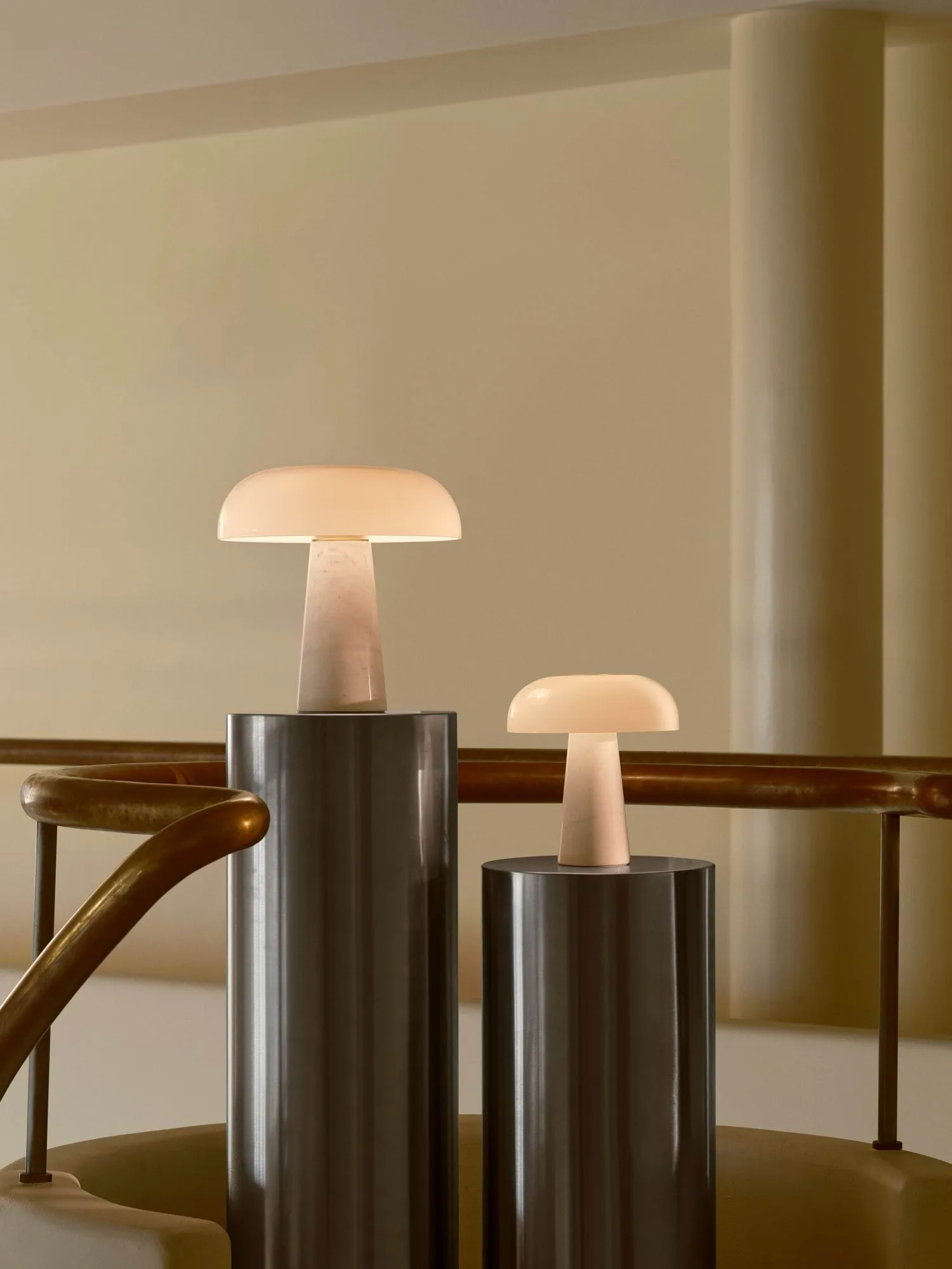 Glossy table lamp, White, mini, 24 cm Design For The People