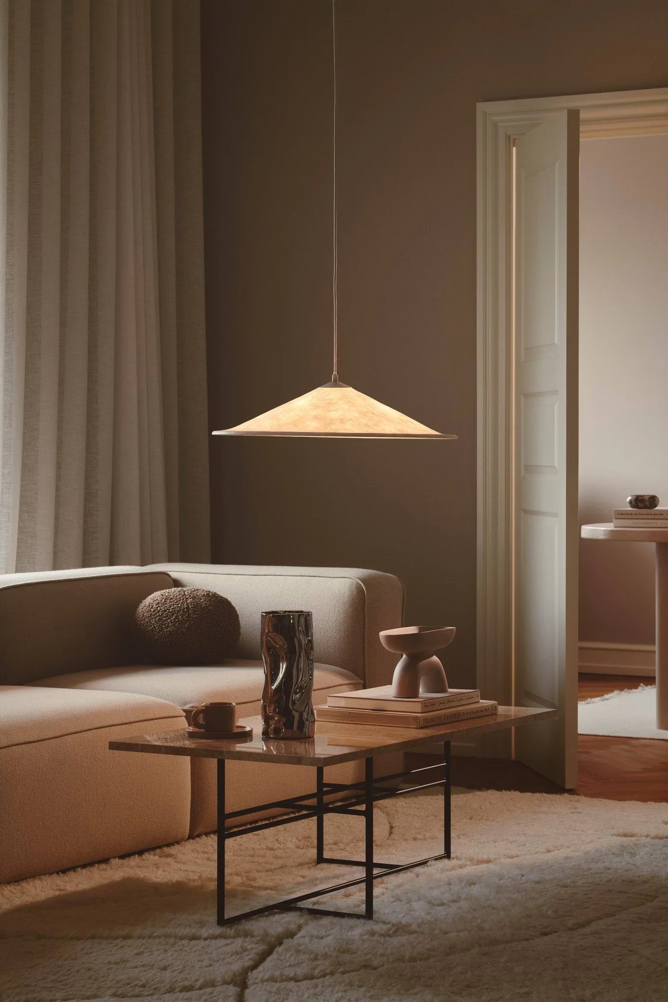 Hill ceiling lamp, White, Ø55 cm Design For The People