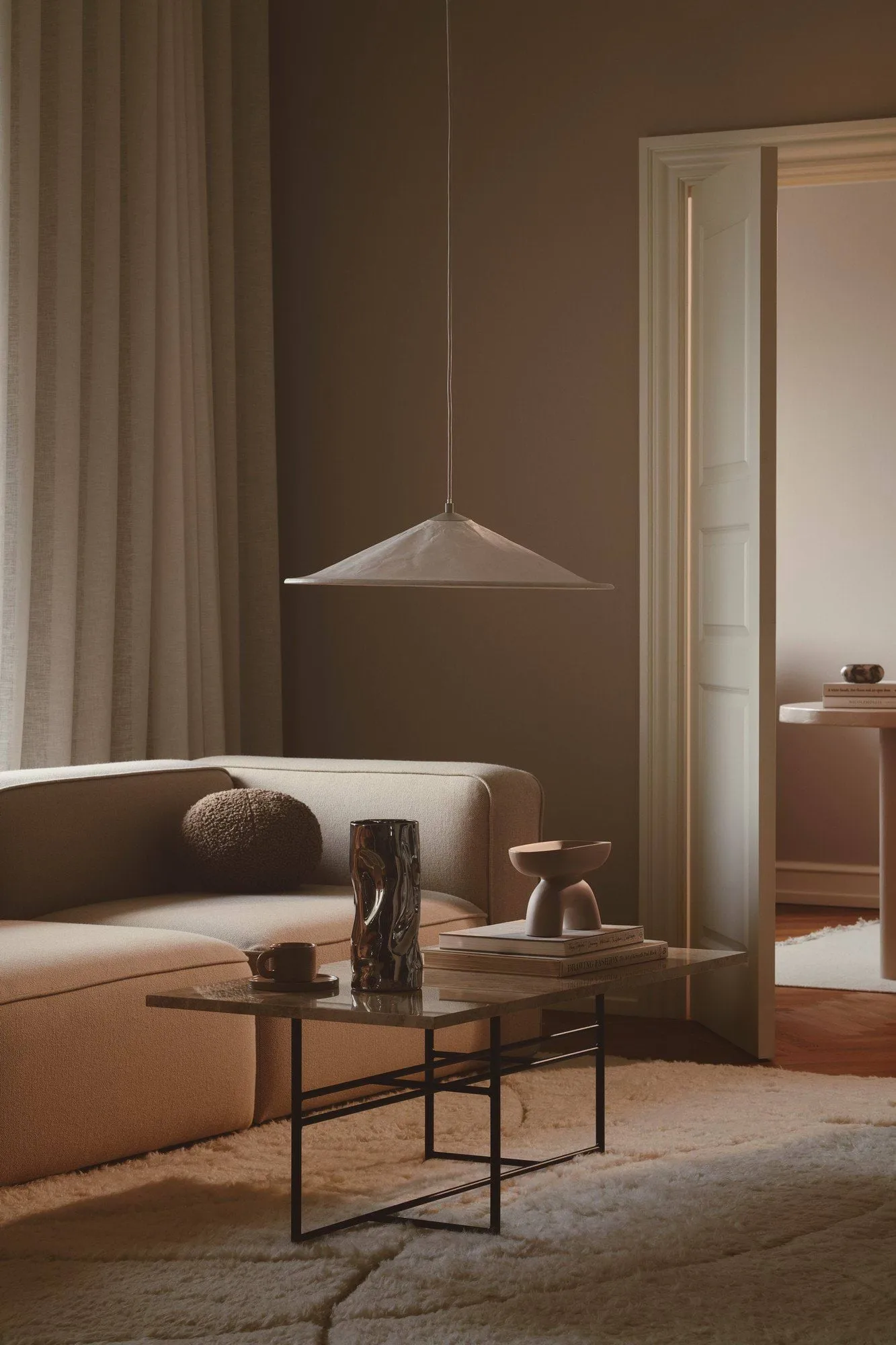 Hill ceiling lamp, White, Ø55 cm Design For The People