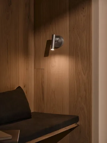 Makoto wall lamp - Satin chrome, 13 cm - Design For The People