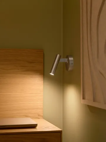 Makoto wall lamp - Satin chrome, 13 cm - Design For The People