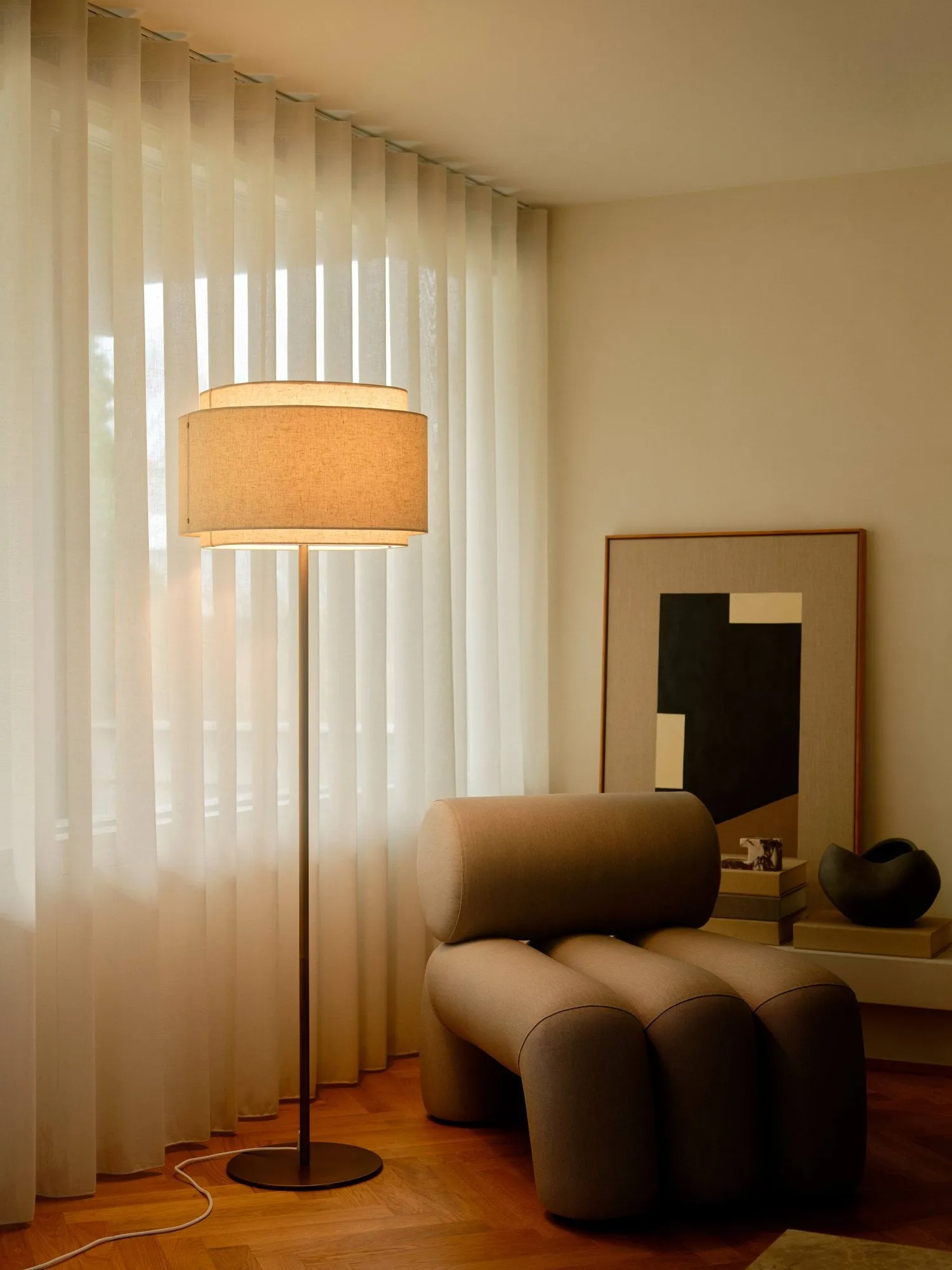 Takai floor lamp, Beige, 150 cm Design For The People
