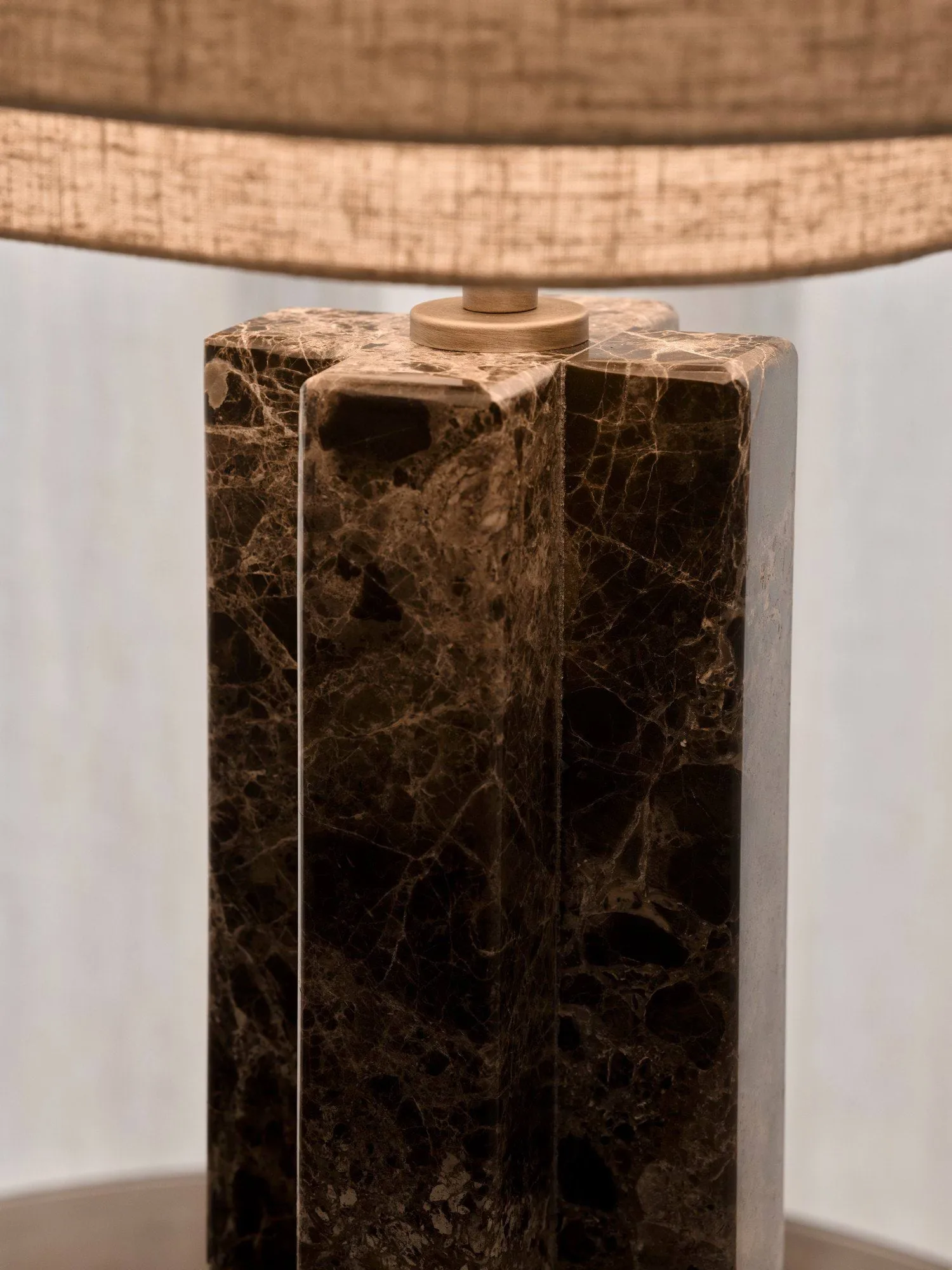 Takai marble table lamp, Beige, Ø30x55 cm Design For The People