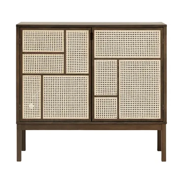 Air side table - Dark oak, 120x110 cm, with legs - Design House Stockholm