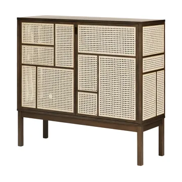 Air side table - Dark oak, 120x110 cm, with legs - Design House Stockholm