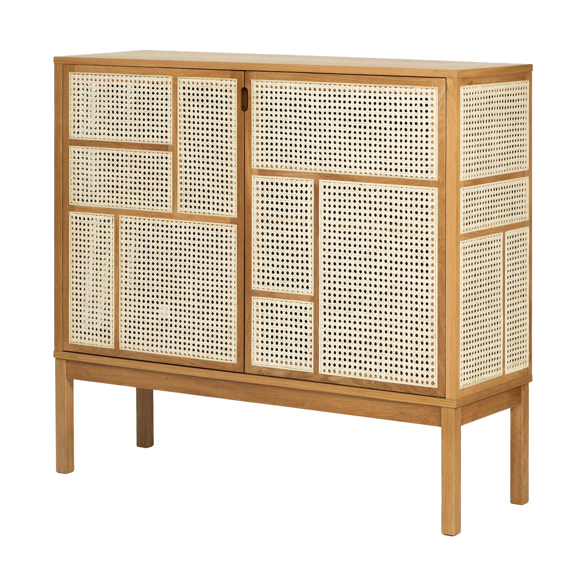 Air side table, Oak, 120x110 cm, with legs Design House Stockholm