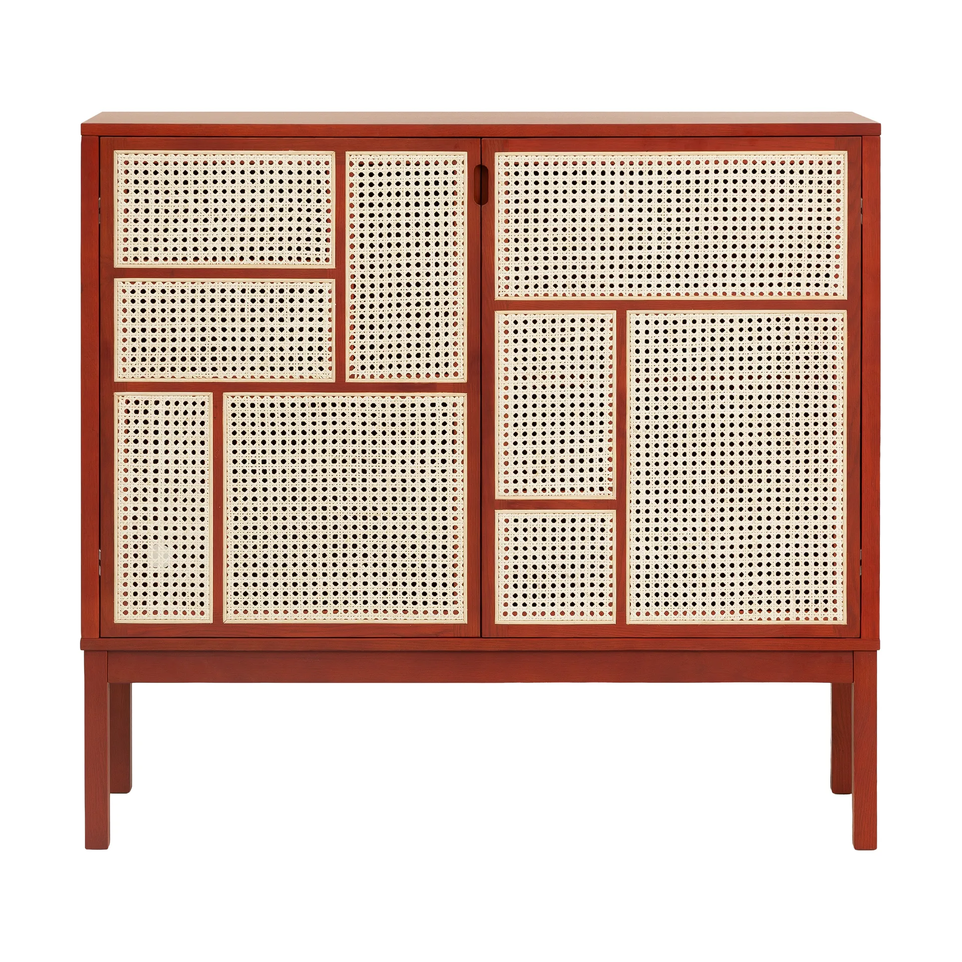 Air side table, Red, 120x110 cm, with legs Design House Stockholm