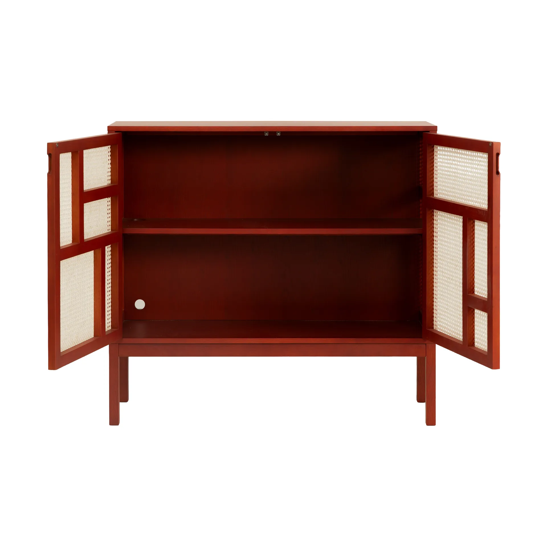 Air side table, Red, 120x110 cm, with legs Design House Stockholm