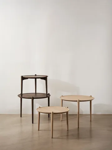 Aria coffee table - Dark oak, Ø50x37 cm - Design House Stockholm