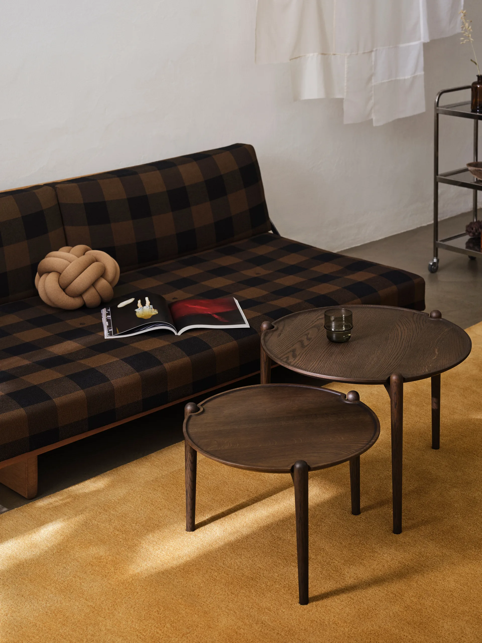 Aria coffee table, Dark oak, Ø60x46 cm Design House Stockholm