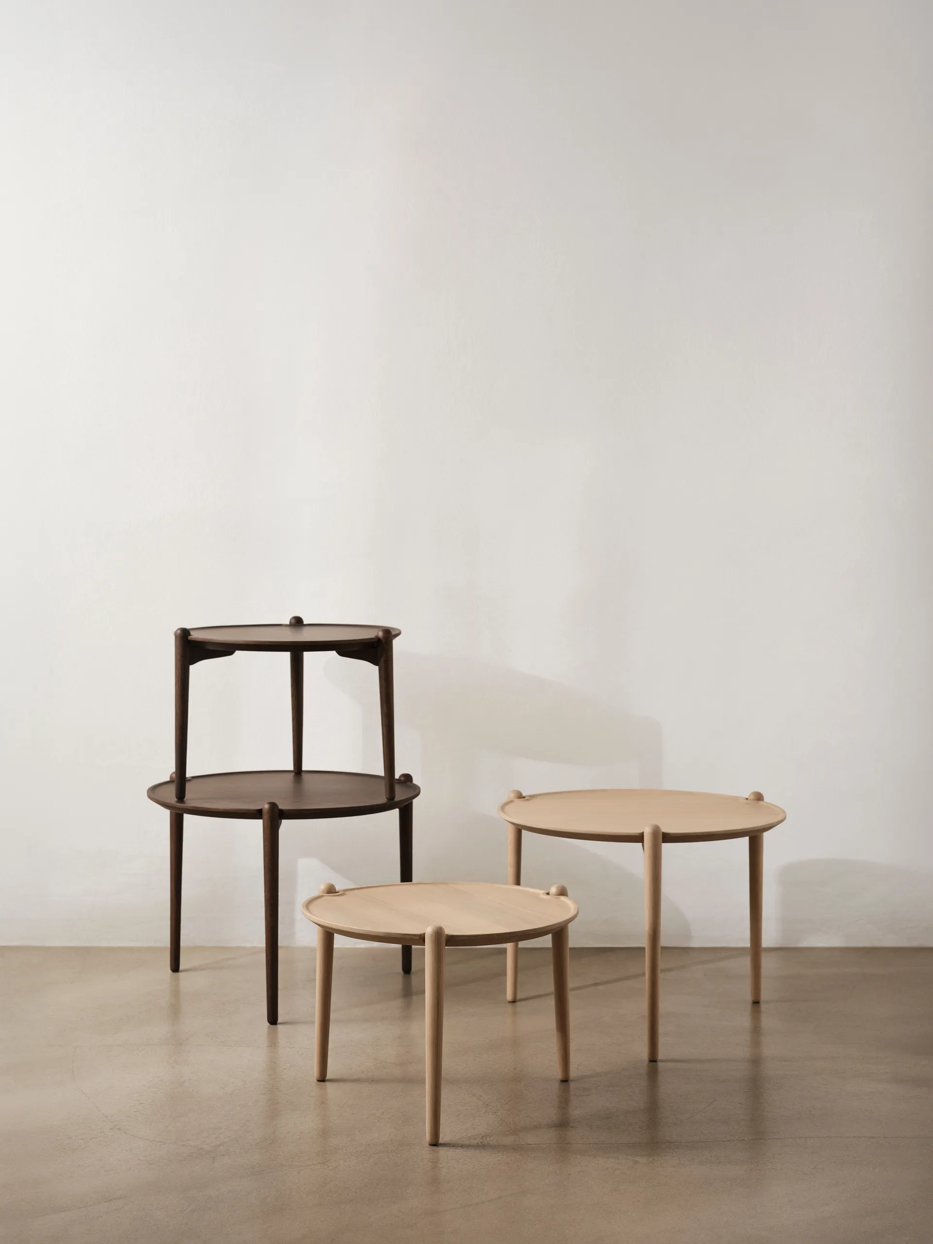 Aria coffee table, Dark oak, Ø60x46 cm Design House Stockholm