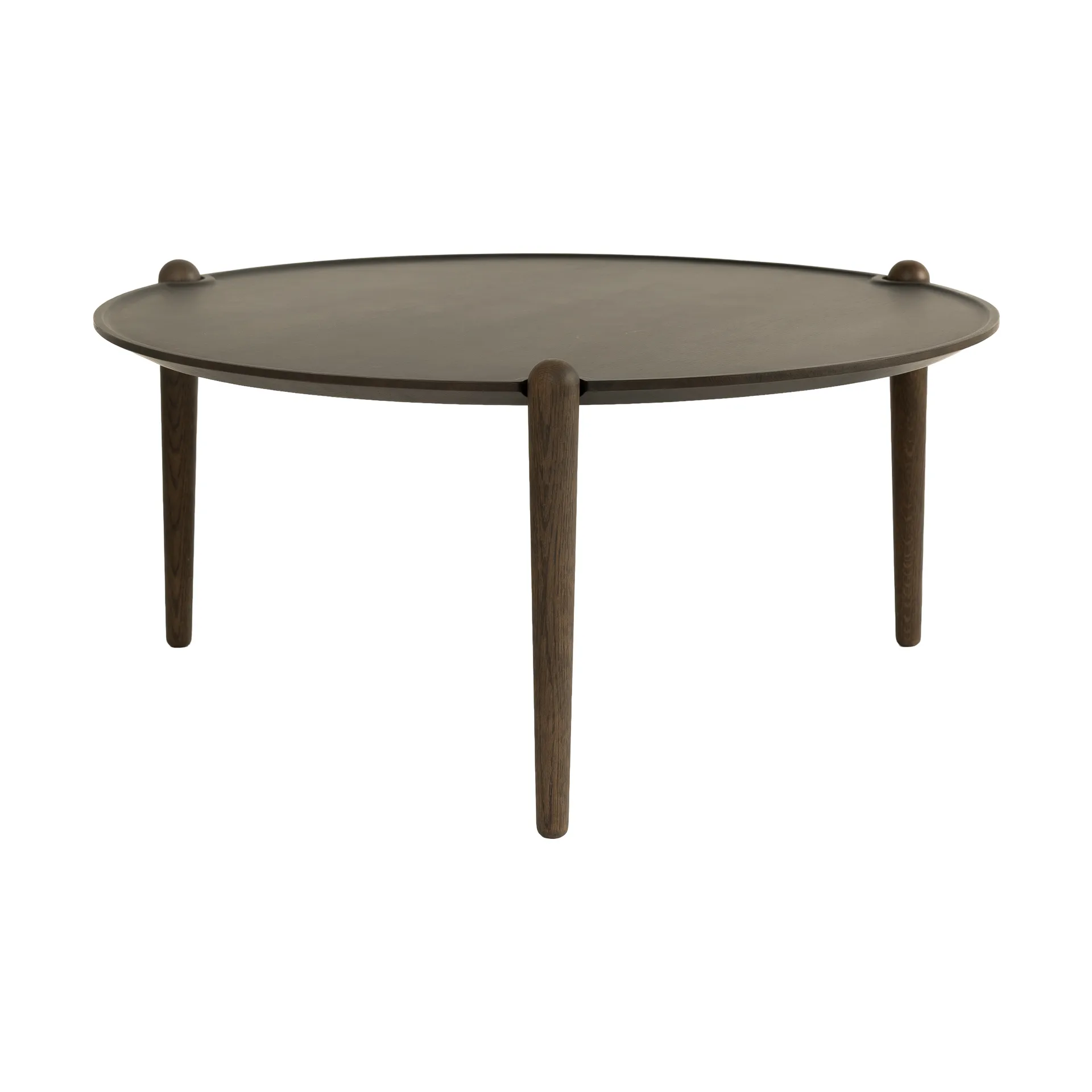 Aria coffee table, Dark oak, Ø90x42.5 cm Design House Stockholm