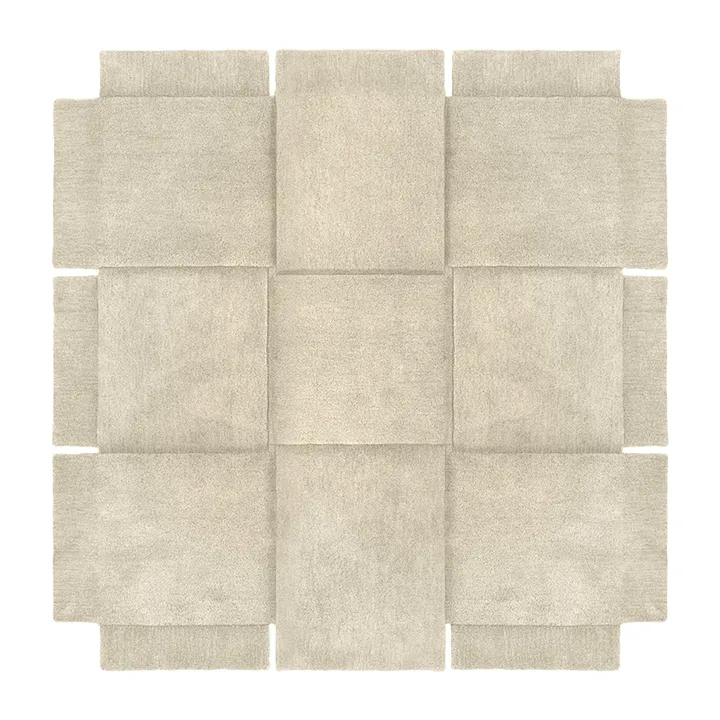 Basket Rug Beige - 180x180 cm - Design House Stockholm