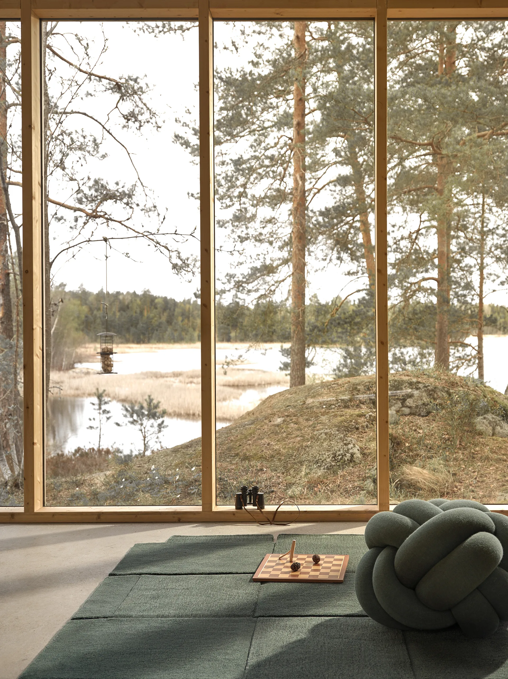 Basket rug, green, 245x300 cm Design House Stockholm