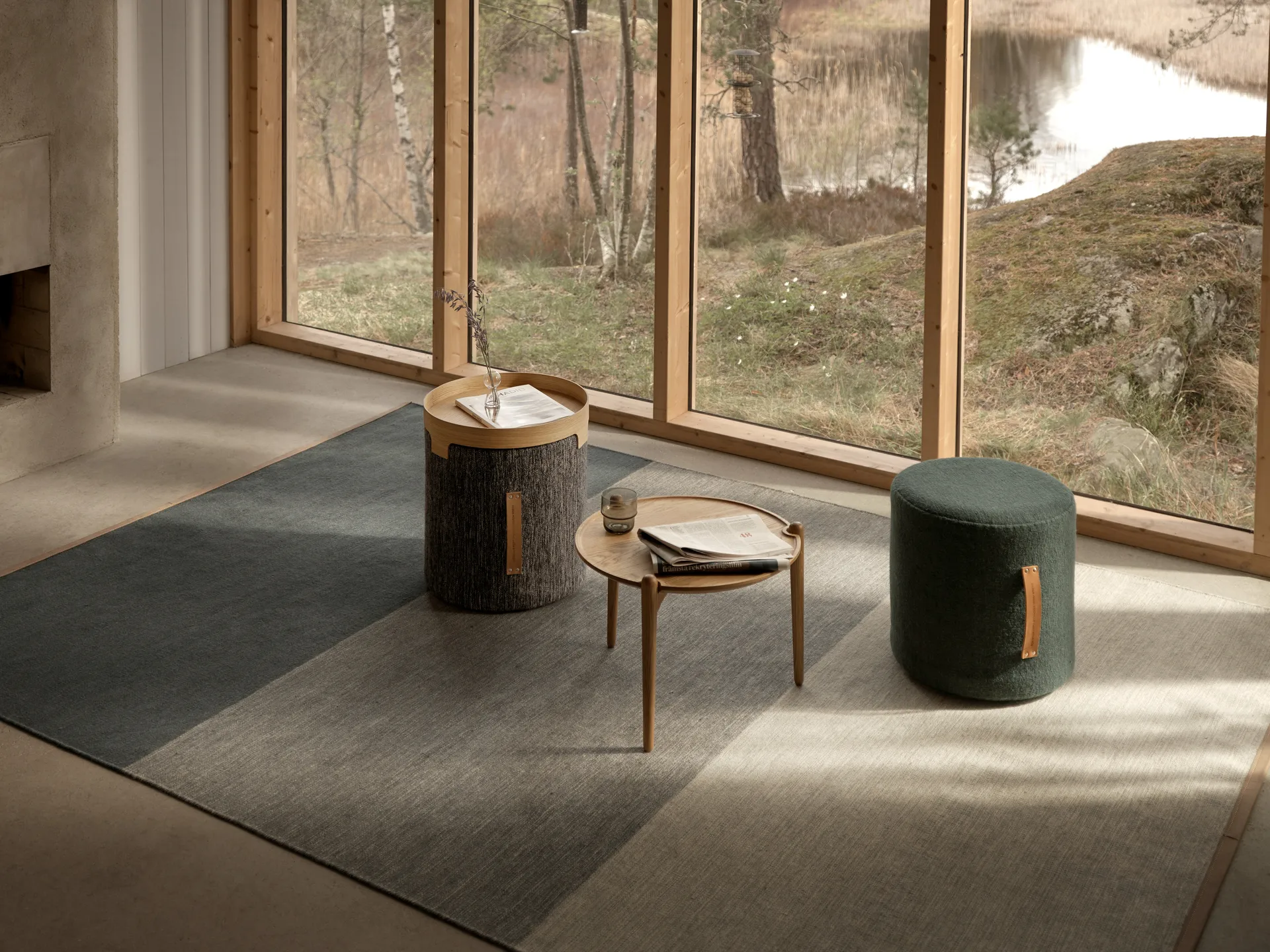 Björk stool high, dark grey Design House Stockholm