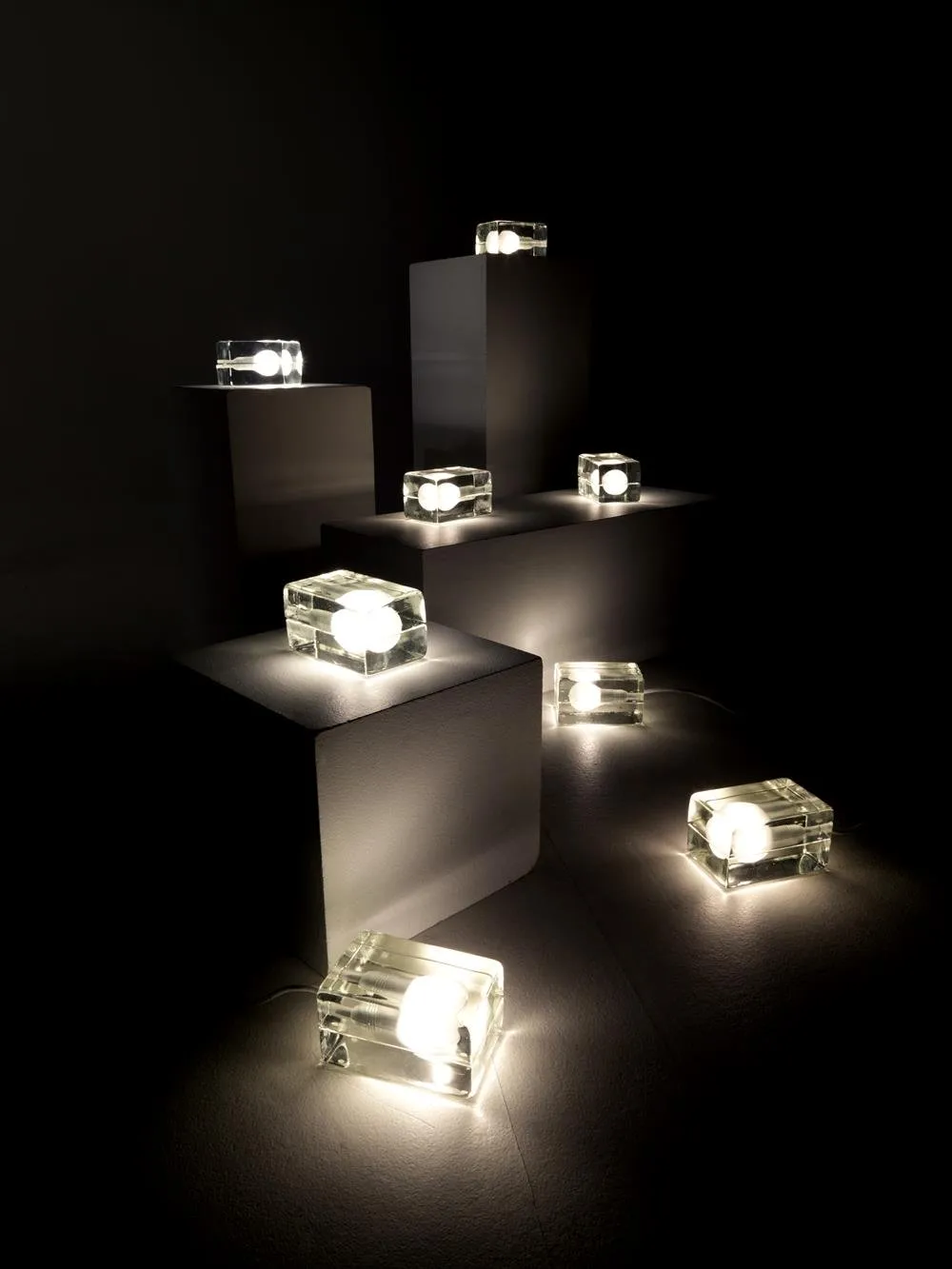 Block Lamp, white cord Design House Stockholm