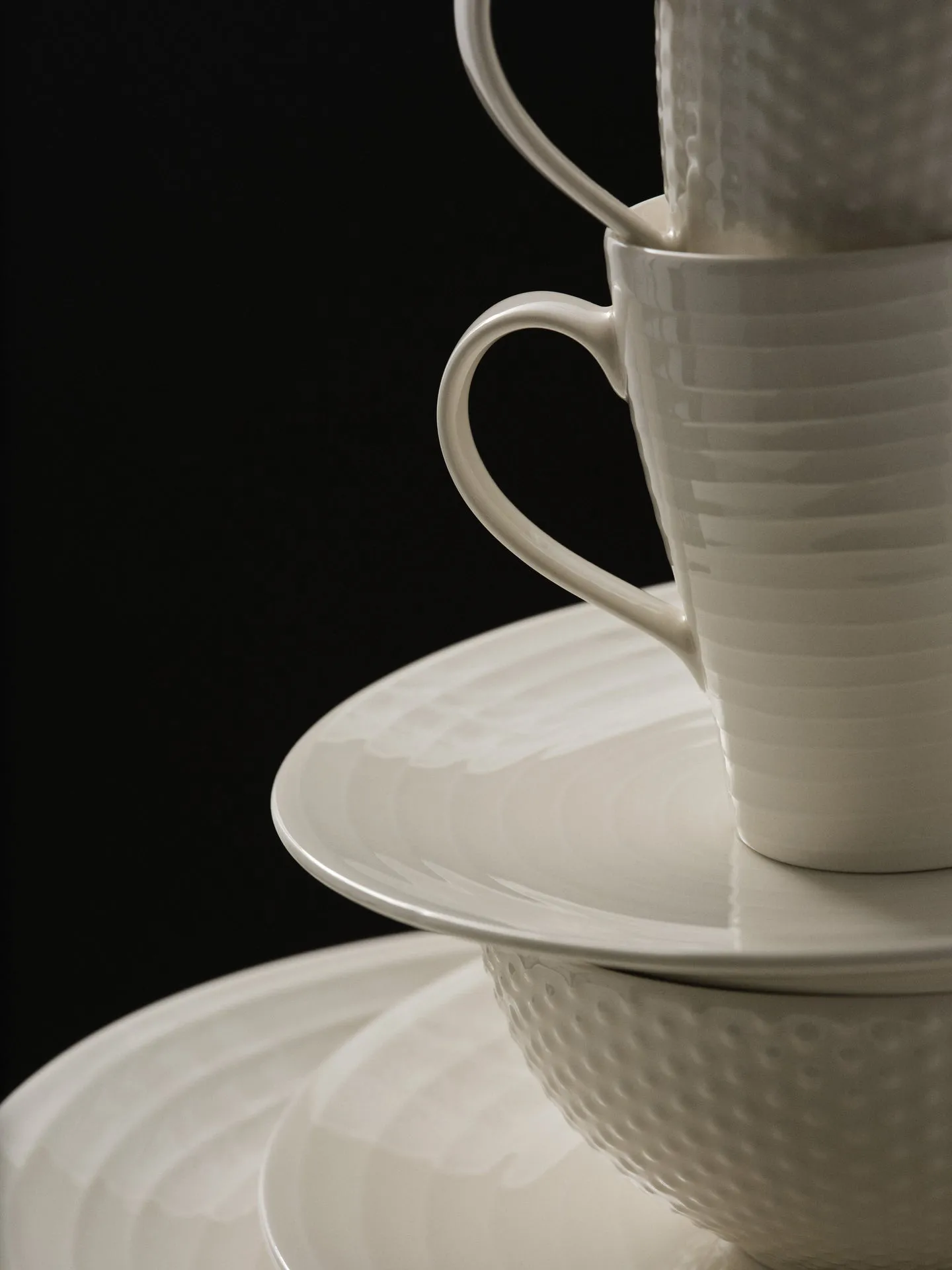 Blond bowl small 30 cl, dot white Design House Stockholm