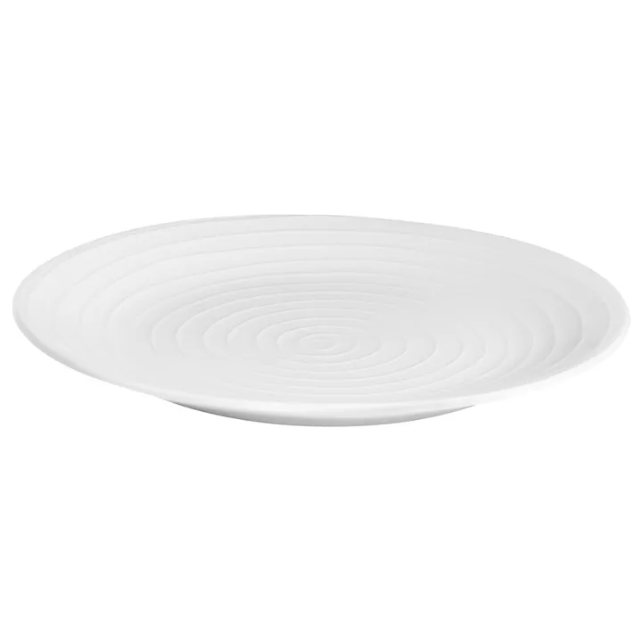 Blond dinner plate 28 cm - stripe white - Design House Stockholm