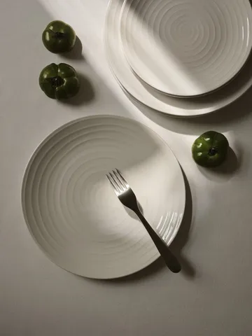 Blond plate small - stripe white - Design House Stockholm