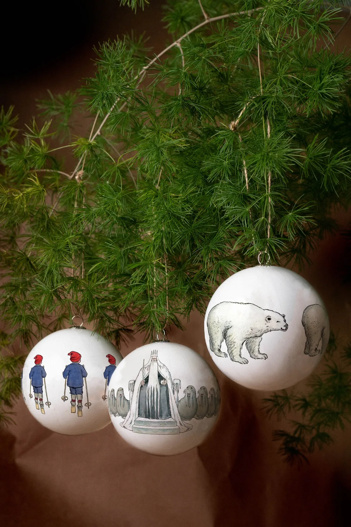 Elsa Beskow Christmas tree ornament 3-pack, King Winter Design House Stockholm