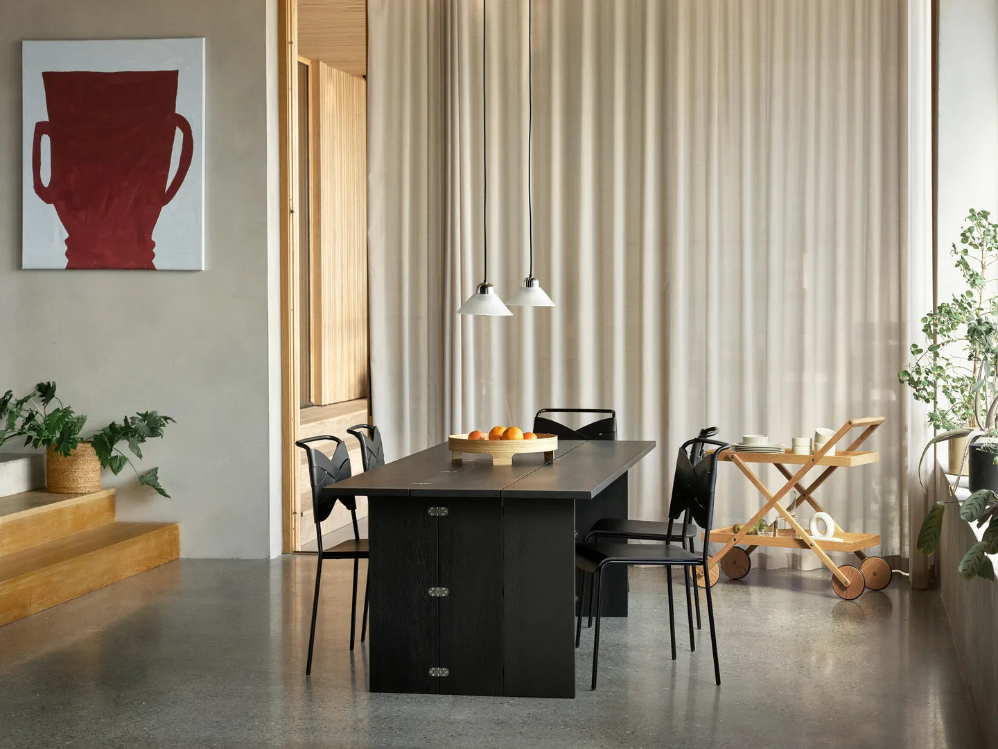 Flip table, Black 230 cm Design House Stockholm