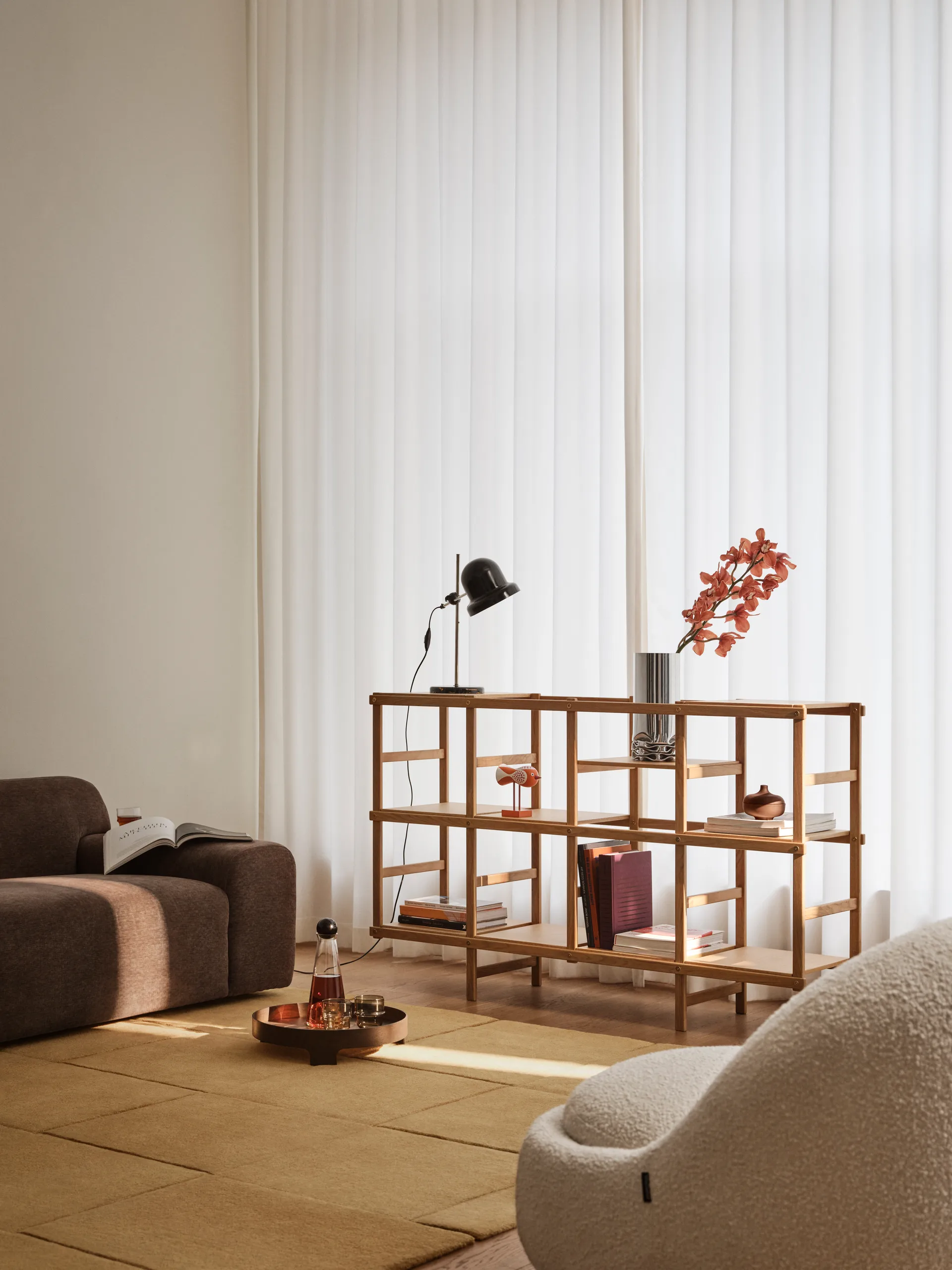 Frame shelf M 154 cm, Oak Design House Stockholm