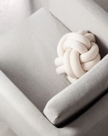 Knot cushion - cream - Design House Stockholm