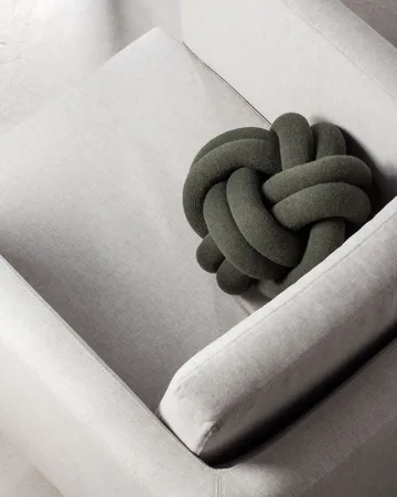 Knot cushion - forest green - Design House Stockholm