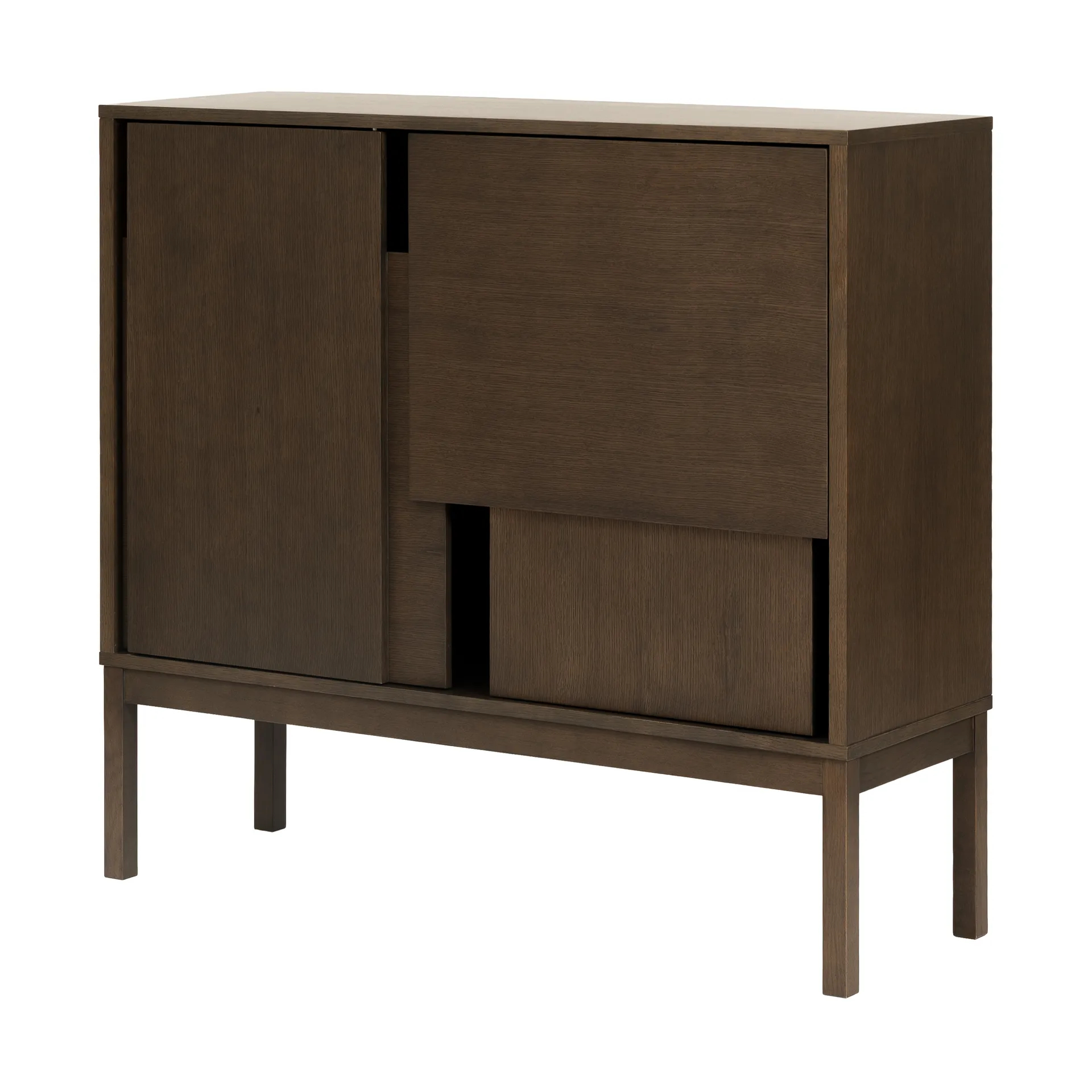 Layer sideboard, Dark oak, 120x110, with legs Design House Stockholm