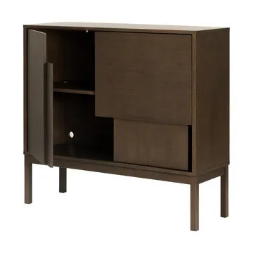 Layer sideboard - Dark oak, 120x110, with legs - Design House Stockholm