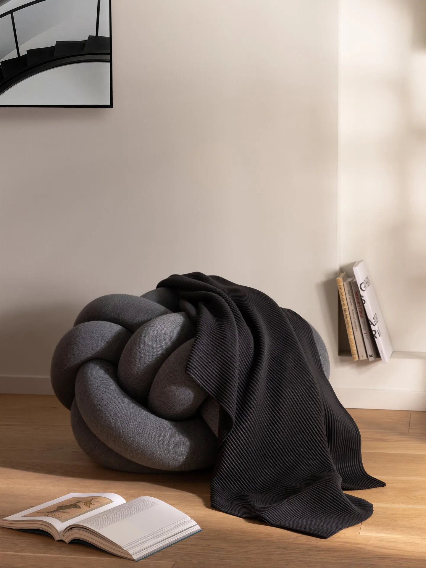 Pleece throw 140x160 cm, Black Design House Stockholm