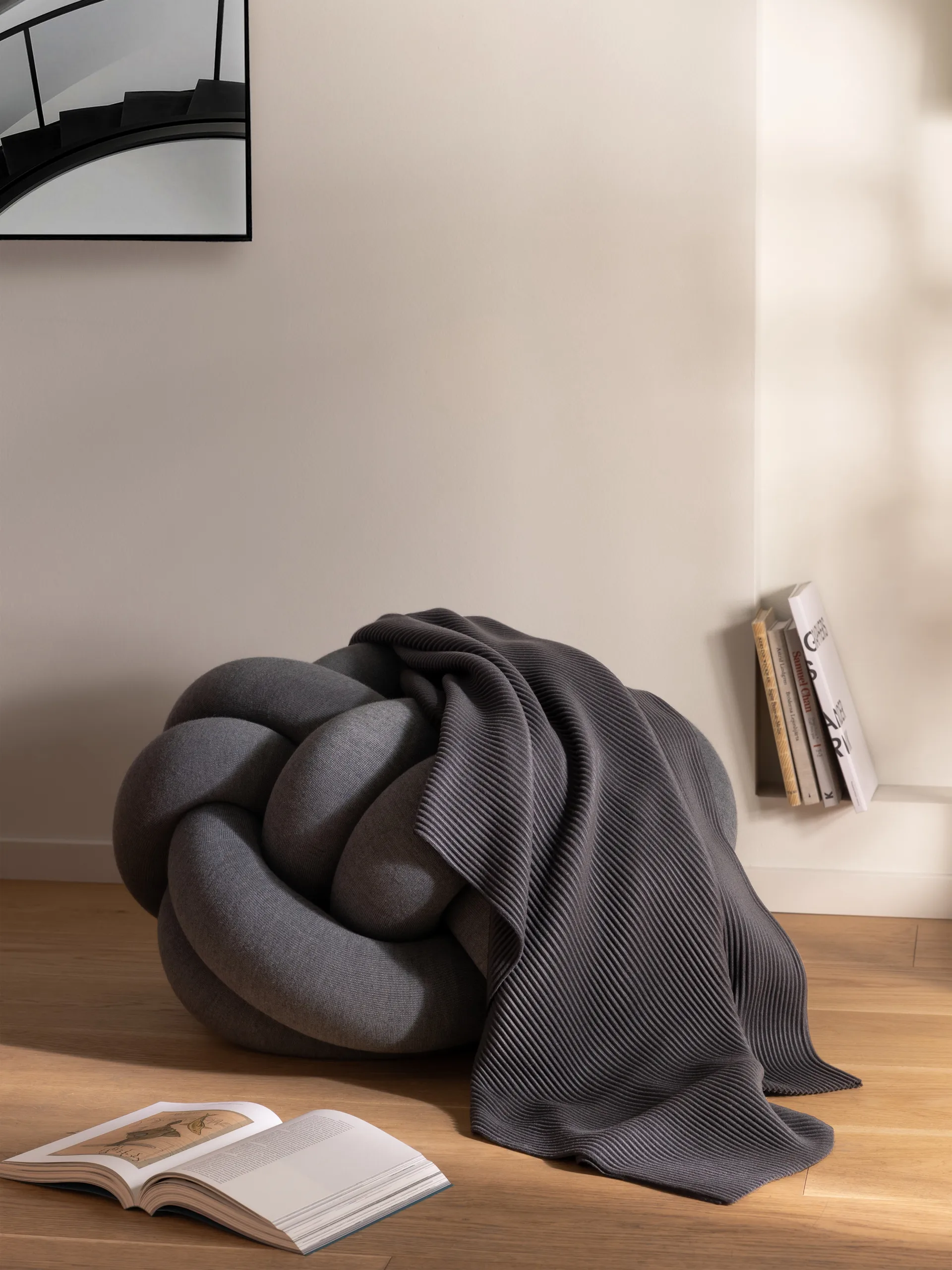 Pleece throw 140x160 cm, Dark grey Design House Stockholm